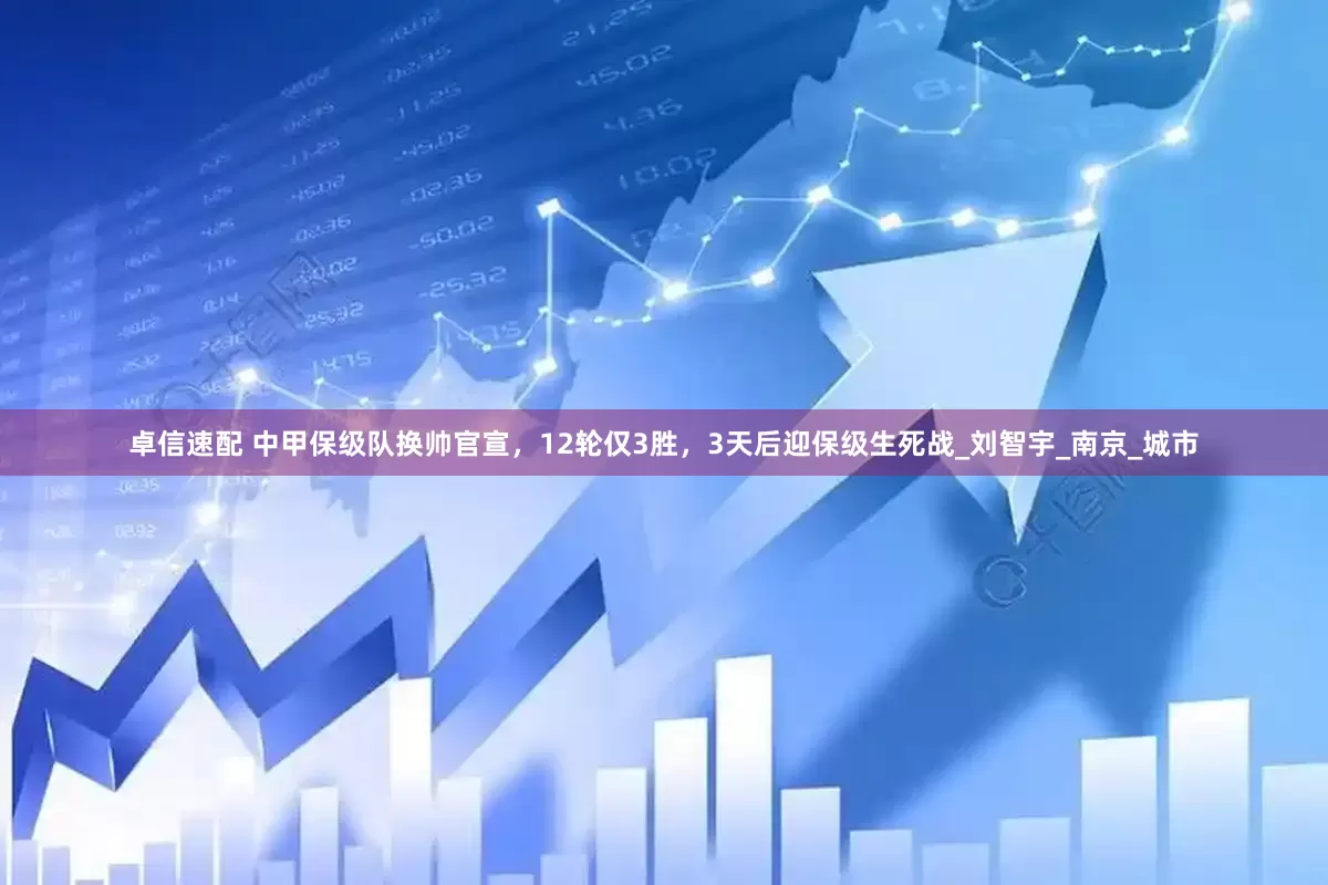 卓信速配 中甲保级队换帅官宣，12轮仅3胜，3天后迎保级生死战_刘智宇_南京_城市