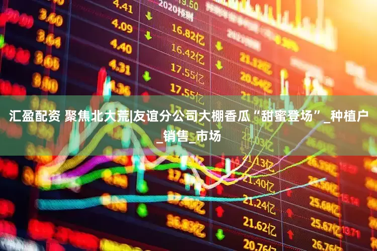 汇盈配资 聚焦北大荒|友谊分公司大棚香瓜“甜蜜登场”_种植户_销售_市场
