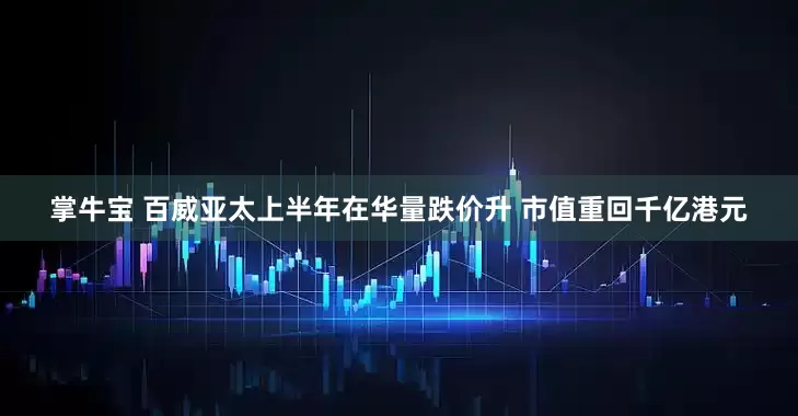 掌牛宝 百威亚太上半年在华量跌价升 市值重回千亿港元